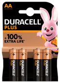 Duracell Piles Alcalines Plus 4 Pièces Batterie