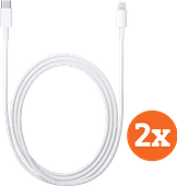 Apple Câble USB-C vers Lightning 1 m Matière Synthétique Blanc Lot de 2 Câble Apple iPhone