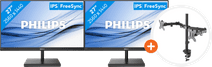 2x Philips 275E1S/00 + NewStar FPMA-D550DBLACK 