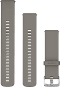 Garmin Siliconen Bandje Grijs/Zilver 22mm Horlogebandje voor Garmin horloges