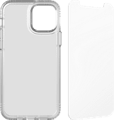 Tech21 Evo Clear Apple iPhone 12 / 12 Pro Back Cover Transparant + Screenprotector Telefoonhoesje promotie