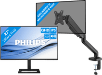 Philips 27E1N1600AE/00 + BlueBuilt Bras d'Écran PC Vérin Mécanique pour 1 Écran PC 