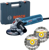 Bosch Professional GWS 880 + 2x diamantschijf Bosch haakse slijper