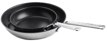 KitchenAid Stainless Steel Set de Poêles à Frire 20 + 28 cm Poêle à frire