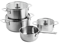 KitchenAid Batterie de Cuisine Acier inoxydable 4 Pièces Poêle KitchenAid