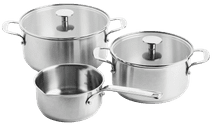 KitchenAid Batterie de Cuisine Acier inoxydable 3 Pièces Poêle KitchenAid