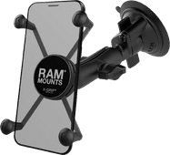 RAM Mounts Universele Telefoonhouder Auto Zuignap Voorruit/Dashboard Groot Telefoonhouder auto zonder laadfunctie