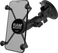 RAM Mounts Universal Phone Mount Car Suction Cup Windshield/Dashboard Large iPhone mount for car