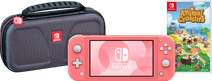 Game onderweg pakket - Nintendo Switch Lite Koraal Nintendo Switch Lite console