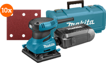 Makita BO4555K + Makita Bande Abrasive 114 x 102 mm K120 (10x) 