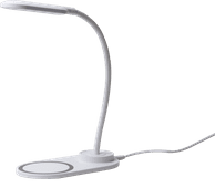 Soundlogic Bureaulamp met draadloze oplaadfunctie (Wit) Bureaulamp