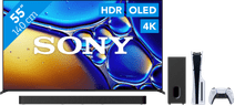 Sony Bravia 8 II 55" QD-OLED (2025) + Sony Bravia Theatre Bar 7 Zwart + PlayStation 5 Slim Sony OLED tv aanbieding