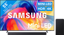 Samsung Mini-led 55" M73H (2026) + Samsung HW-B450F (2025) Televisie met Q-Symphony
