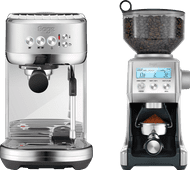 Sage the Bambino Plus Stainless Steel + Koffiemolen Espressomachine promotie