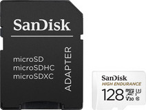 SanDisk MicroSDXC High Endurance 128GB 100MB/s + Adapter MicroSD 128GB memory card