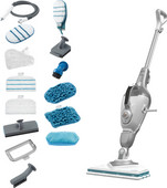 BLACK+DECKER 1600W Steam-mop 15 accessoires Stoomreiniger voor textiel