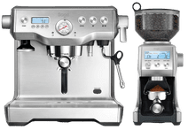 Sage the Dynamic Duo Acier Inoxydable Machine expresso manuelle pour baristas