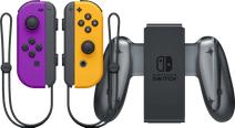Nintendo Switch Joy-Con set Neon Purple/Neon Orange + Nintendo Switch Joy-Con Charge Grip Controller