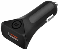 BlueBuilt Autolader zonder Kabel Quick Charge 18W Zwart Tablet autolader