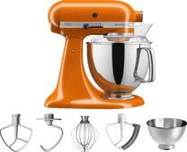 KitchenAid Artisan 5KSM175PSEHY Honey Robot de cuisine pour des préparations moyennes et volumineuses