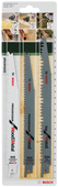 Bosch 3-piece Reciprocating Saw Blade Set (Wood and Metal) 