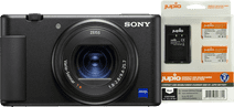 Sony ZV-1 Vlog + Jupio NP BX1 Battery Kit Camera met wifi