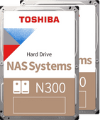 Toshiba N300 NAS Hard Drive 12TB (256MB) Duo Pack Interne harde schijven bundel