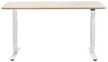Ahrend Brisk Bureau Assis-Debout Électrique 140 x 80 Blanc/Chêne Bureau assis-debout