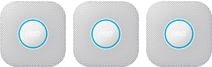 Google Nest Protect V2 Pile Lot de 3 Détecteur de fumée design