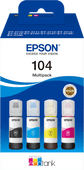 Epson 104 Bouteilles d'Encre Pack Combiné Couleur Cartouche d'encre pour imprimantes Epson EcoTank