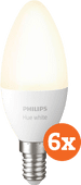 Philips Hue White E14 Bluetooth Lot de 6 Douille E14 Phlips HUE