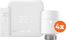 Tado Thermostat connecté V3+ kit de démarrage et 4 têtes thermostatiques Thermostat compatible avec l'Assistant Google