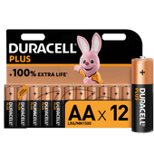 Duracell Alka Plus AA batteries 12 units Battery