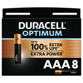 Duracell Alka Optimum AAA batteries 8 units Battery