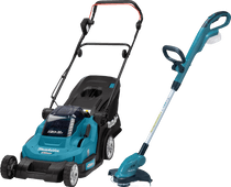Makita DLM432CT2 incl. 5,0 Ah Accu (2x) + Makita DUR181Z (zonder accu) Accu grasmaaier
