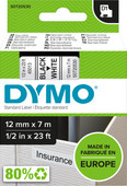 DYMO Authentic D1 Labels Black-White (12mm x 7m) Label