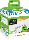 DYMO Authentic LW Address Labels White (28x89mm) 2 Rolls Label