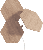 Nanoleaf Elements Wood Look Hexagons Expansion 3-Pack Nanoleaf smart lamp