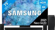 Samsung Neo QLED 8K 75QN900A (2021) + Soundbar Samsung 8K UHD televisie