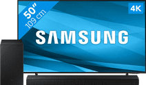 Samsung Crystal UHD 50AU8000 (2021) + Soundbar Samsung TV of Soundbar sets met korting op installatieservice