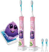 Philips Sonicare for Kids Connected HX6352/42 - Lot de 2 Promotion : brosses à dents électriques