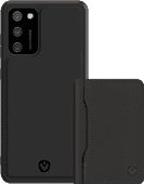 Valenta Snap Samsung Galaxy A02s Back Cover Leer Zwart + Kaarthouder Valenta hoesje
