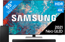 Samsung Neo QLED 55QN85A (2021) + Soundbar Samsung TV of Soundbar sets met korting op installatieservice