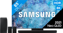 Samsung Neo QLED 8K 85QN900A (2021) + Soundbar Samsung 8K UHD televisie