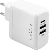 Fixed Power Delivery Oplader met 3 Usb Poorten 45W Wit Samsung Galaxy A52 / A52s oplader