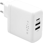 Fixed Power Delivery Oplader met 3 Usb Poorten 60W Wit iPhone 11 oplader