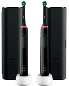 Oral-B Pro 3 3500 Zwart Duo pack Elektrische tandenborstel met druksensor