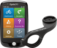 Mio Cyclo 210 Europa + Mio Cyclo Bike Mount Plus Stuurhouder Fiets GPS