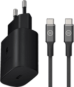Samsung Super Fast Charging Charger 25W + BlueBuilt USB-C to USB-C Cable 1.5m Nylon Fast charger