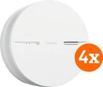 Netatmo Smart Smoke Detector (10 years) 4-pack Smoke detector on battery power